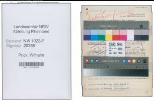Entnazifizierung Wilhelm Prick , geb. 02.04.1896 (Arbeiter)