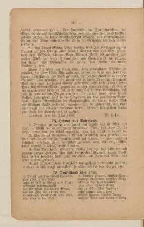 IV. Vaterland und Fremde