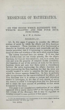 On the series which represent the twelve elliptic and the four zeta functions.