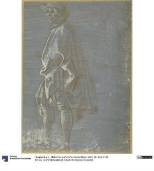 Stehende männliche Gewandfigur