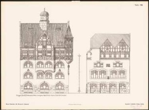 Neue Fassaden für Bremens Altstadt Ergebnis aus d. Wettbewerbe d. Vereins Lüder von Bentheim in Bremen, bearb. v. Richard Landé, Leipzig: Seitenansichten