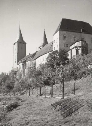 Rochlitz, Schloss, Ansicht von Osten