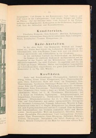 Bade-Anstalten.