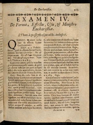 923-934, Quaero I. Quaenam verba sunt de essentia formae ...
