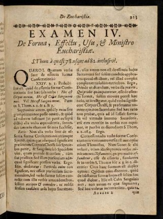 923-934, Quaero I. Quaenam verba sunt de essentia formae ...