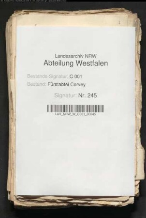 Militär Einquartierung, Kriegssteuer Truppendurchzüge u.a. Quittungen. Garnison in Höxter. Haferausgabe