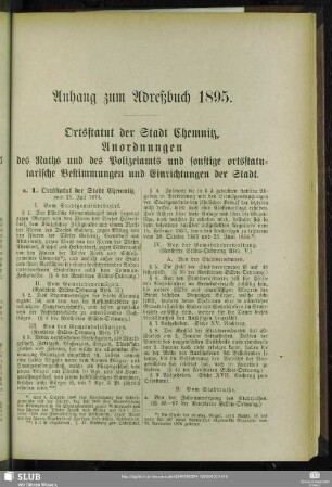 Anhang zum Adreßbuch 1895