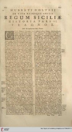 Huberti Goltzii de vita rebusque gestis Regum Siciliae historiae pars II […]