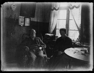 Ohne Titel (Johann Traugott und Ernestine Louise Zille in der Stube des Hauses in Rummelsburg)