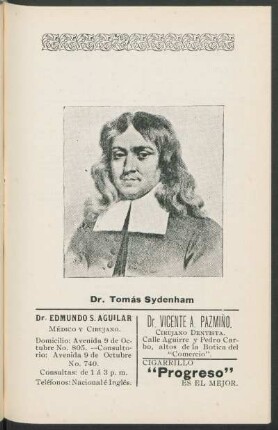 [Retrato de] Dr. Tomás Sydenham