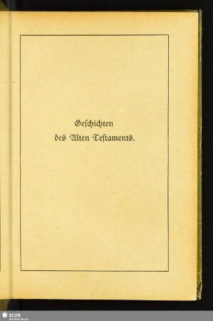 Geschichten des Alten Testaments