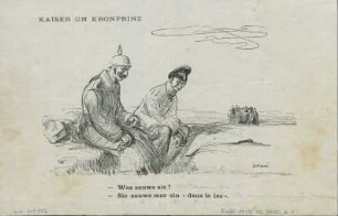 Kaiser un Kronprinz : Was sauwe sie? Sie sauwe mer sin "dans le lac"