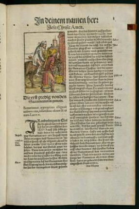 1r-10v, Die erst predig von den Sacramenten in gemain - Die sechst predig von der zal der Evangelischen Sacrament