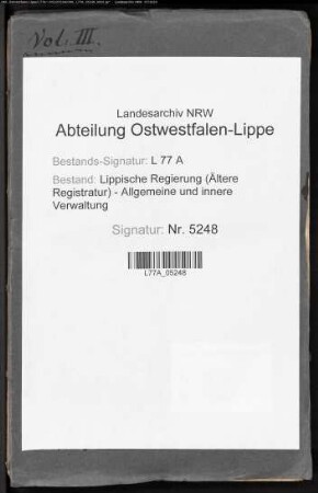 Gründung des Deutschen Postvereins, Bd. 3
