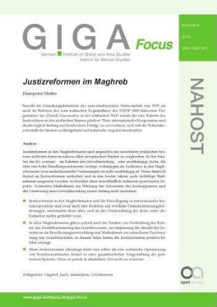 Justizreformen im Maghreb