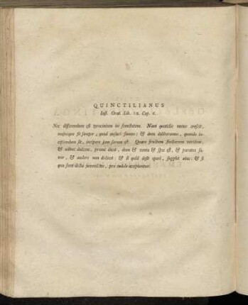 Quinctilianus Inst. Orat. Lib. 12. Cap. 6.