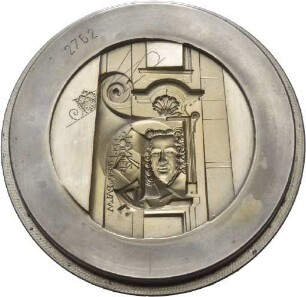 Stempel von Victor Huster für eine Medaille auf das 250-jährige Bestehen des Palmschen Palais