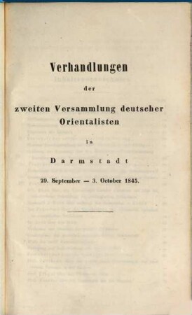 Jahresbericht der Deutschen Morgenländischen Gesellschaft. 1845, 1845. - 1846