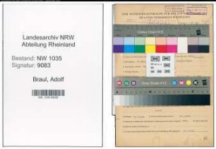 Entnazifizierung Adolf Braul , geb. 21.03.1902 (Schlosser)