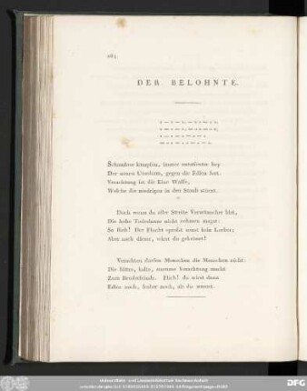 Der Belohnte.