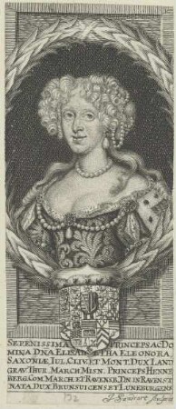 Bildnis der Elisabetha Eleonora Saxoniae
