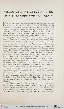 Vierundzwanzigstes Kapitel: Die umgekehrte Illusion