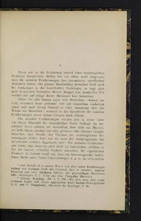11 I. Soziale Erscheinungen und soziale Evolution