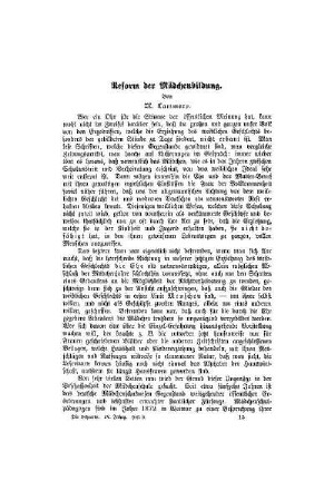 Reform der Mädchenbildung