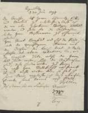 Brief von Johann Jacob Kohlhaas an Arnold Bergfeld, David Heinrich Hoppe, Jeunet Duval, Christian Heinrich Oppermann und Johann Heinrich Lang