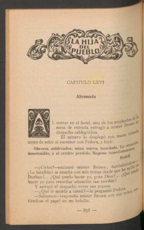 Capítulo LXVI - Abrumado