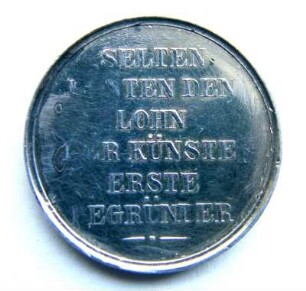 Gedenkmedaille Franz Xaver Gabelsberger : Sammlung Beinhorn. Gedenkmedaille Franz Xaver Gabelsberger. Silber; Durchmesser 28 mm, Gewicht 11,3 g (J. A. Ries). Dresden: SLUB R c 0029
