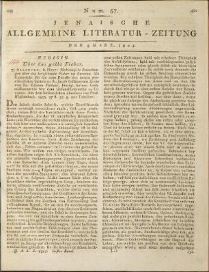 Num. 57. Den 8. März 1805