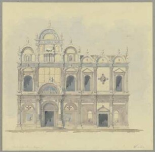 Fassade der Scuola Grande di San Marco in Venedig