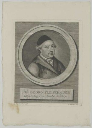Bildnis des Ioh. Georg Fleischauer