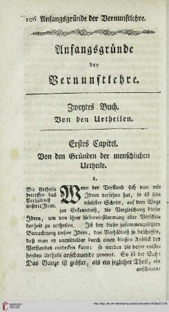 Zweytes Buch: Von den Urtheilen