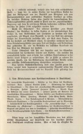 5. Vom Absolutismus zum Konstitutionalismus in Deutschland.