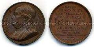 Series numismatica universalis virorum illustrium, Medaille auf Benjamin Franklin
