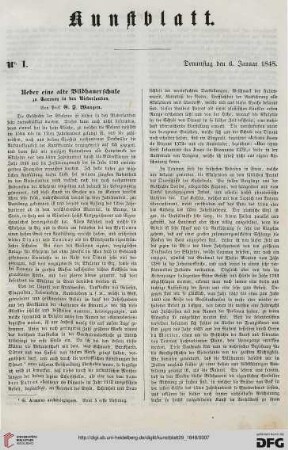 Nr. 1 - 10 (6. Januar 1848 - 26. Februar 1848)