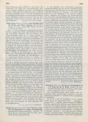 185 [Rezension] Johann Georg Sachsen, Herzog, Neue Streifzüge durch die Kirchen und Klöster Ägyptens