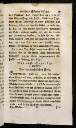 17-84, Von der menschlichen Seele.