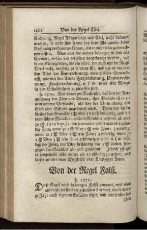 Von der Regel Falsi.