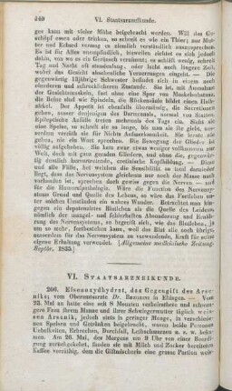 VI. Staatsarzneikunde.