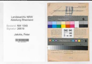 Entnazifizierung Peter Jakobs , geb. 17.12.1899 (Weichenwaerter)