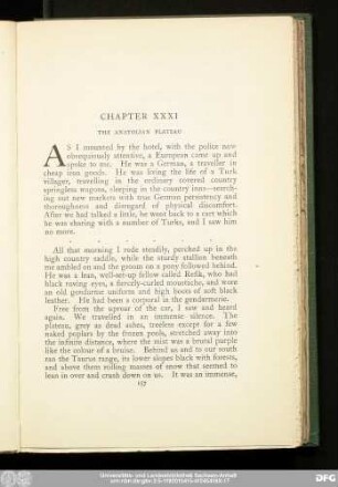 Chapter XXXI The Anatolian Plateau