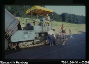 Bundesautobahn (BAB) Marmstorf, Asphaltierung