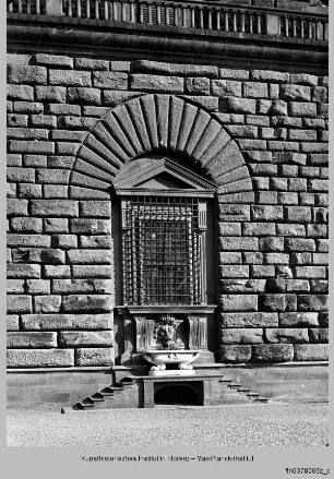 Palazzo Pitti, Detail: Fenster, Florenz