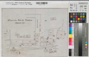Wocklum (Balve) Chemische Fabrik Lageplan um 1914 1 : 500 29,5 x 40,5 Zeichnung Landsberg-Velen