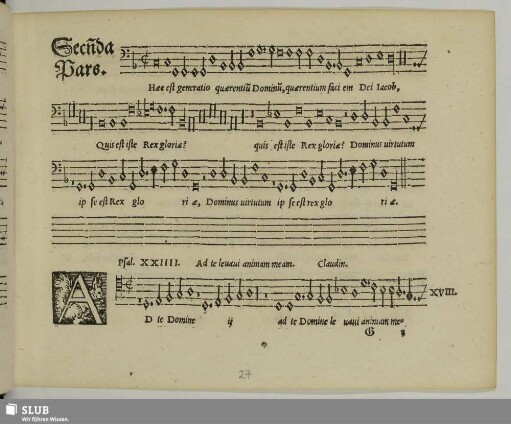 XVIII. Sermisy, Claudin de: Ad te Domine levavi