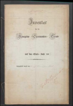 Inventar des Steinkohlenbergwerks Mittelbexbach