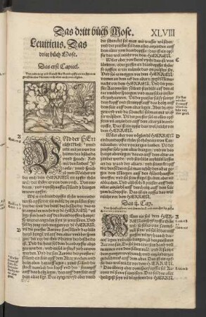 Leviticus. Das dritt buch Mose.